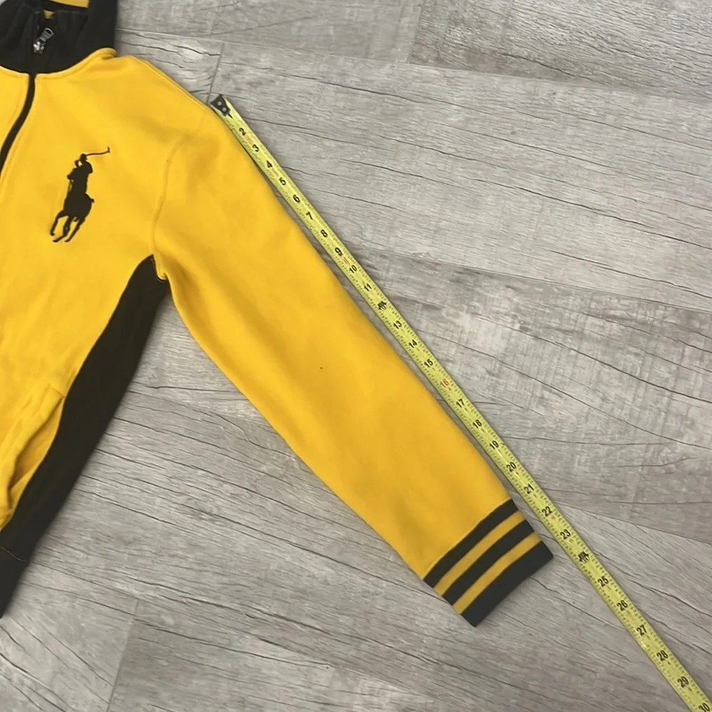 Polo Ralph Lauren Men's Yellow and Black Sweatshirt Germany Flag Size: M Vintage